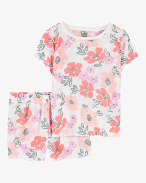 Product image 1 of Girls 2-Piece Floral Loose Fit Pajamas