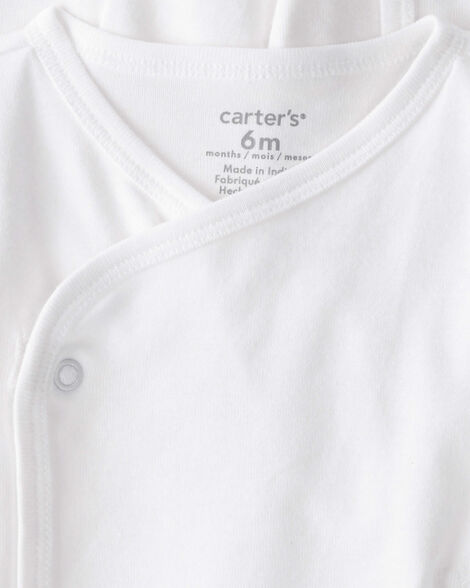  Product image 2 of Baby 4-Pack Side-Snap Tees - White
