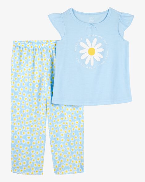  Product image 1 of Toddler Daisy Floral Loose Fit 2-Piece Pajamas - Blue