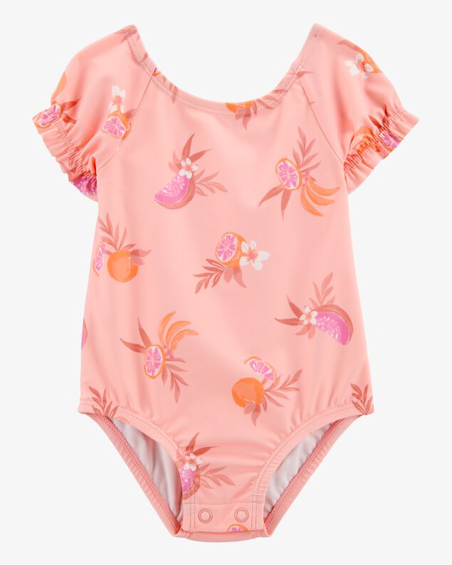 Product image 1 of Baby 1-Piece Fruit Swimsuit - Coral