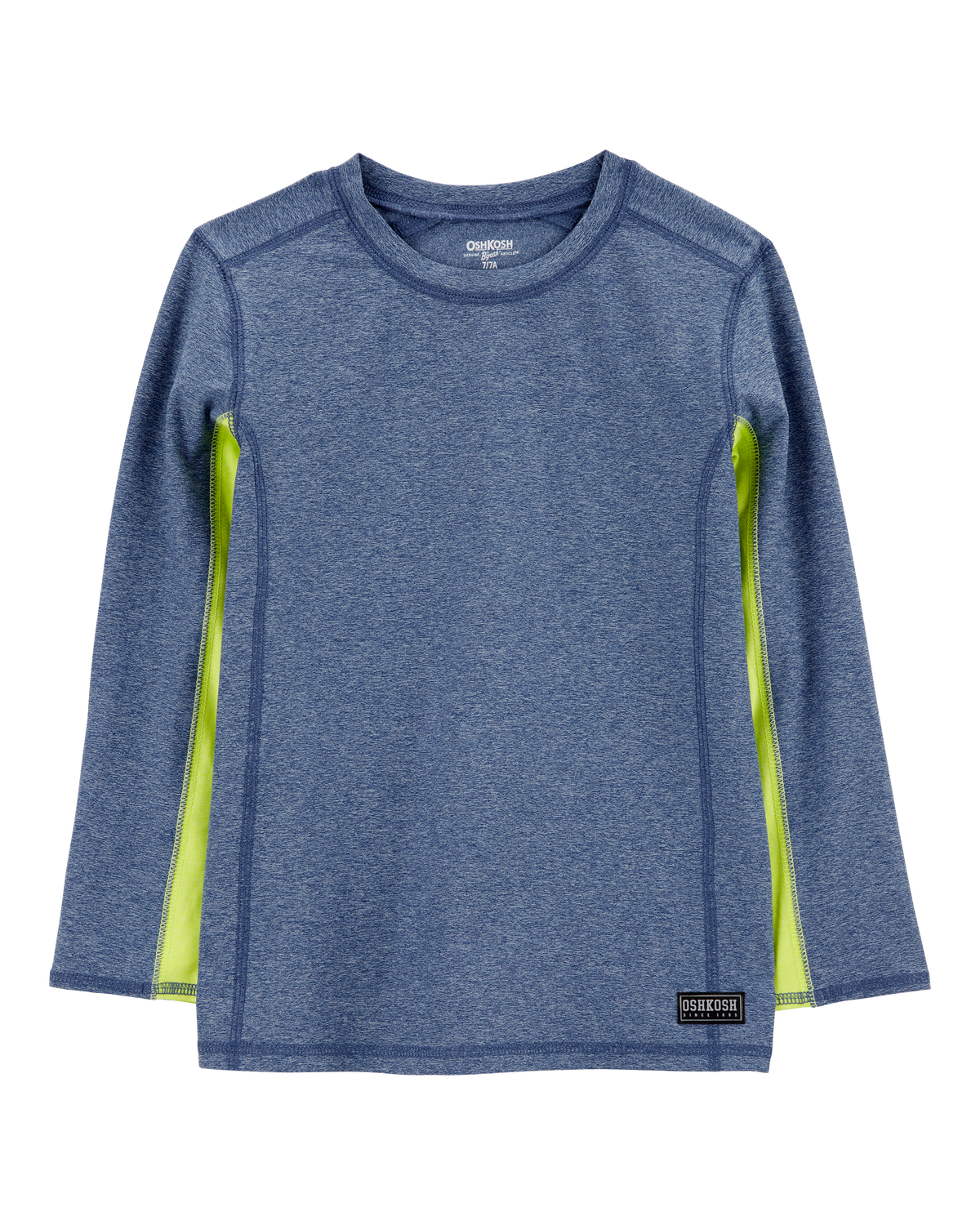 ★AMES-WORLDWIDE★LACE BLOCK LONG SLEEVE TEE BLUE★正規品 Kid Active Colorblock Long-Sleeve Tee - Blue - OshKosh