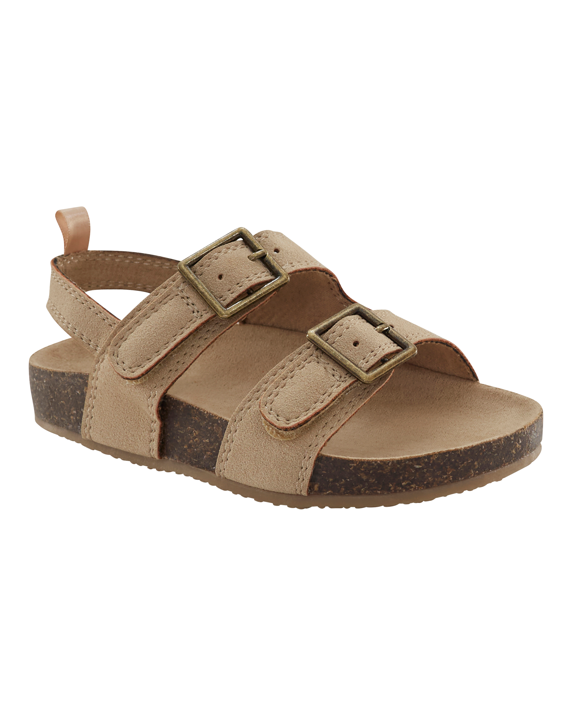 Toddler Flatbed Sandals - Tan