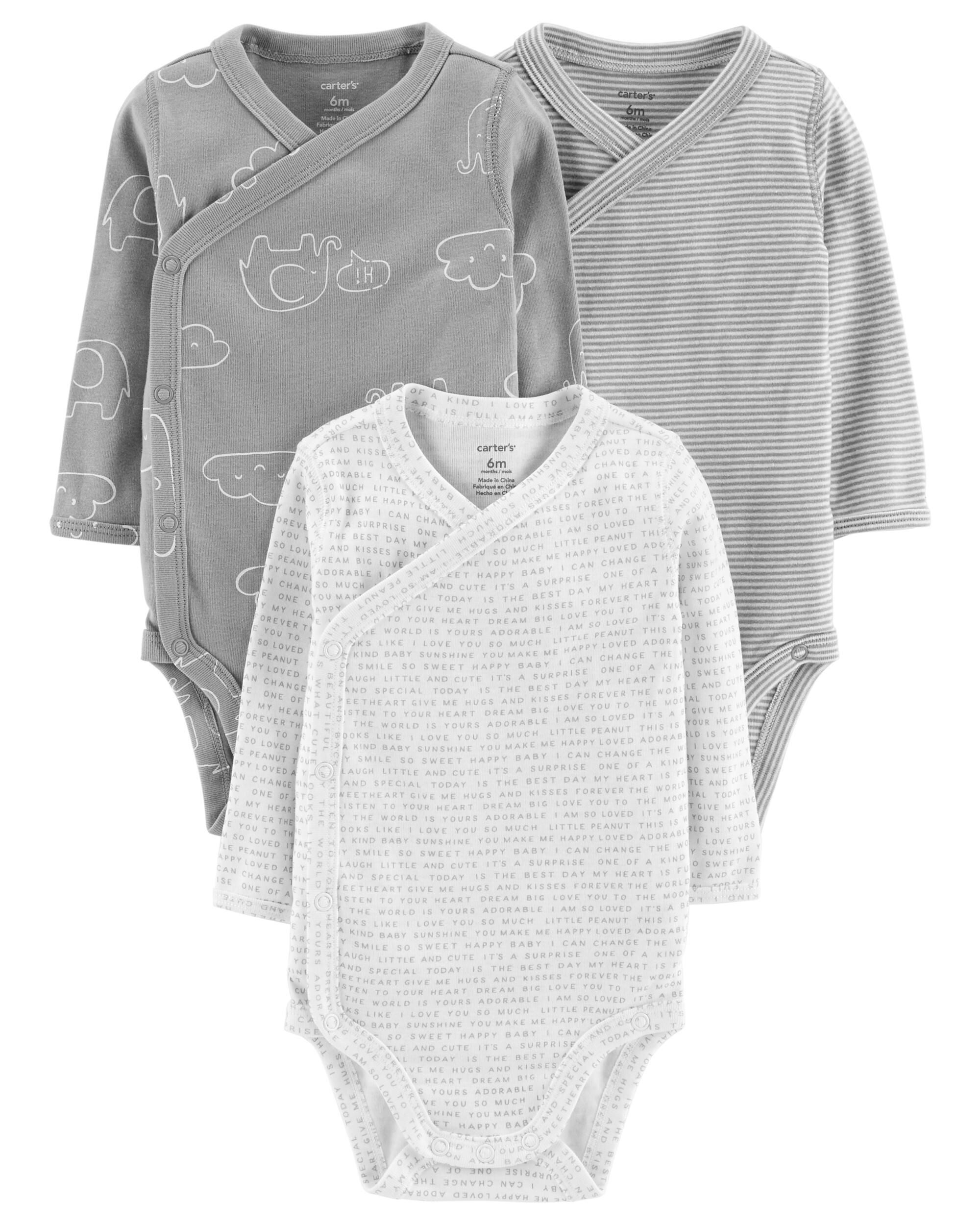 3-Pack Side-Snap Bodysuits | carters.com