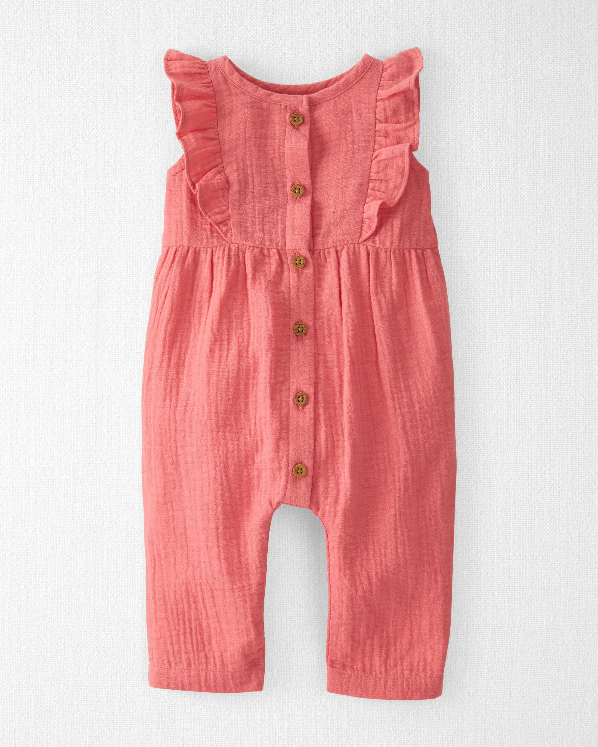 Carter's organic cotton gauze jumpsuit Clearance