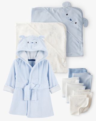 Product image 1 of Baby 9-Piece Dog Bath Time Gift Set - Blue