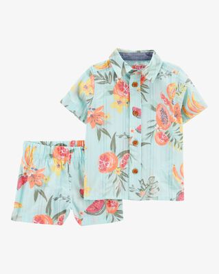 Product image 1 of Baby 2-Piece Floral Short-Sleeve Set