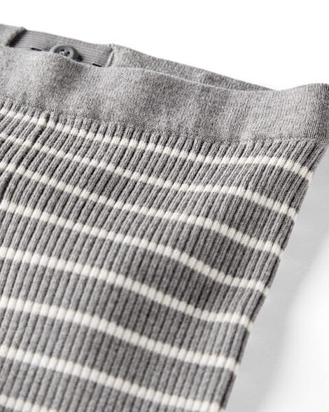  Product image 2 of Toddler Organic Cotton Ribbed Sweater Knit Set in Stripes