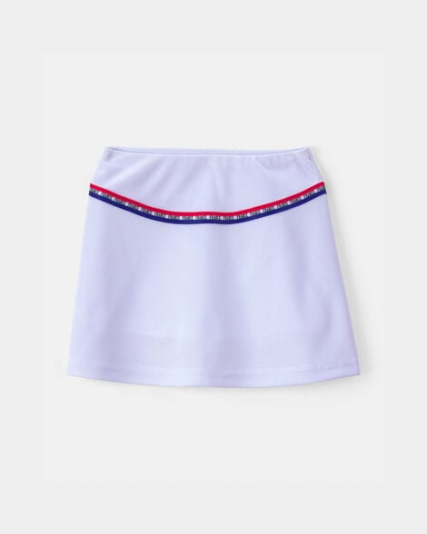 toddler girl umbro france active skort - blue/red/white