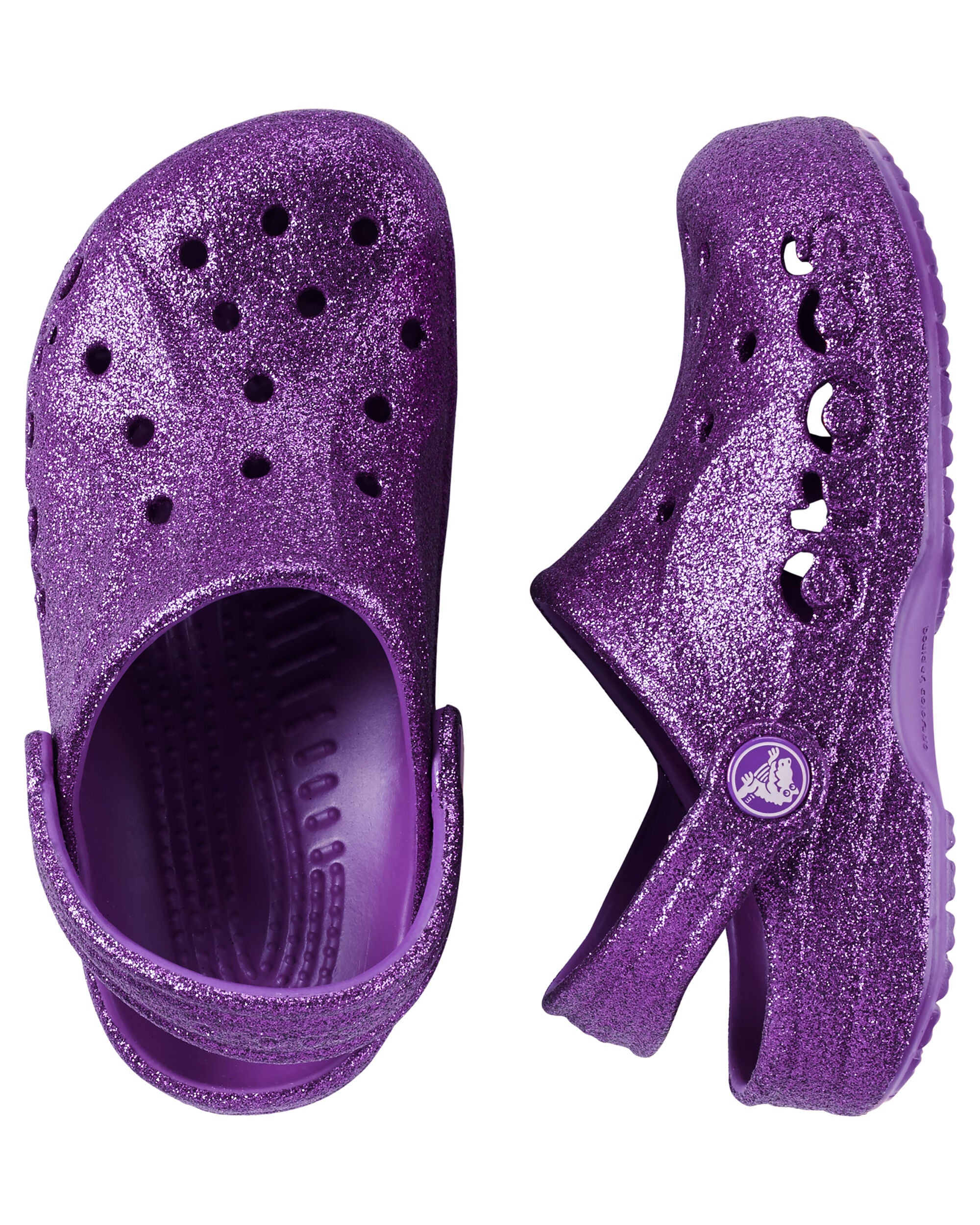 crocs baya glitter clog