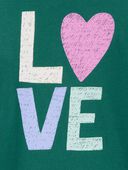 Green - Kid Love Long-Sleeve Graphic Tee, Selected