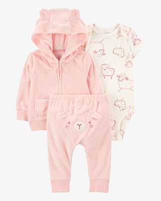 Product image 1 of Baby 3-Piece Sheep Little Jacket Set