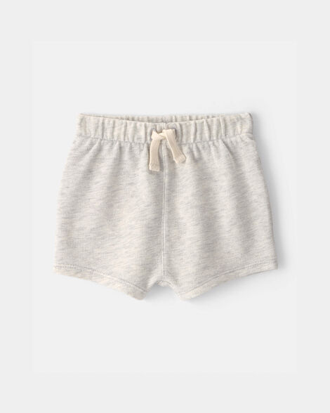 baby drawstring shorts - grey