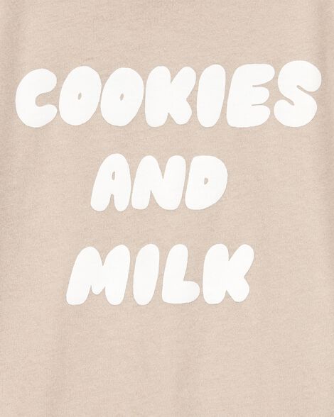 Product image 2 of Toddler Boy Cookies & Milk Short-Sleeve Graphic Tee - Tan