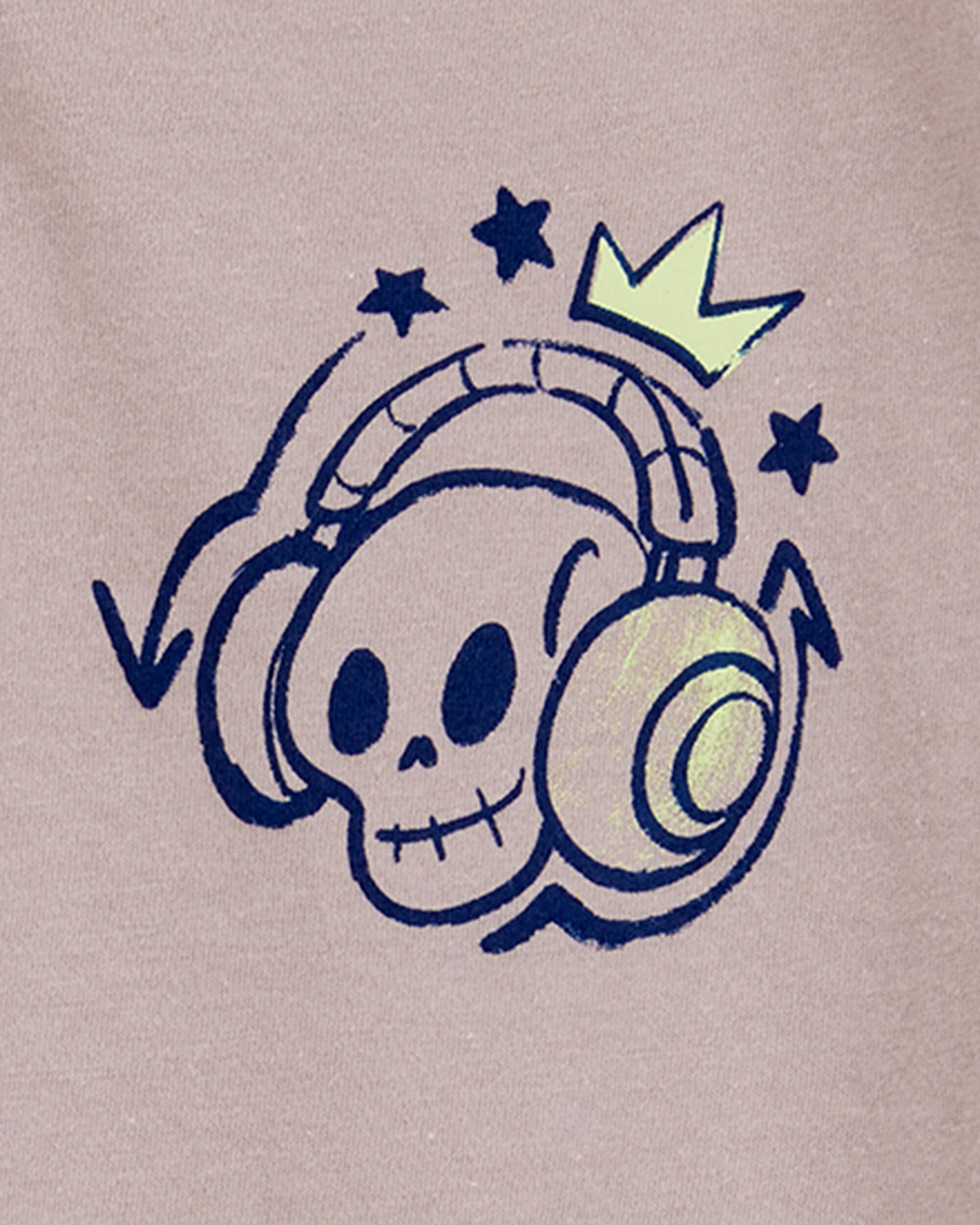 Kid Skull Short-Sleeve Graphic Tee - Brown