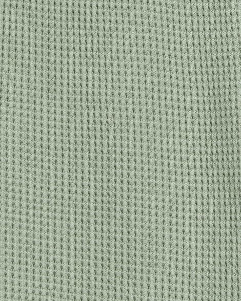 Product image 4 of Baby Waffle Knit Drawstring Shorts - Green