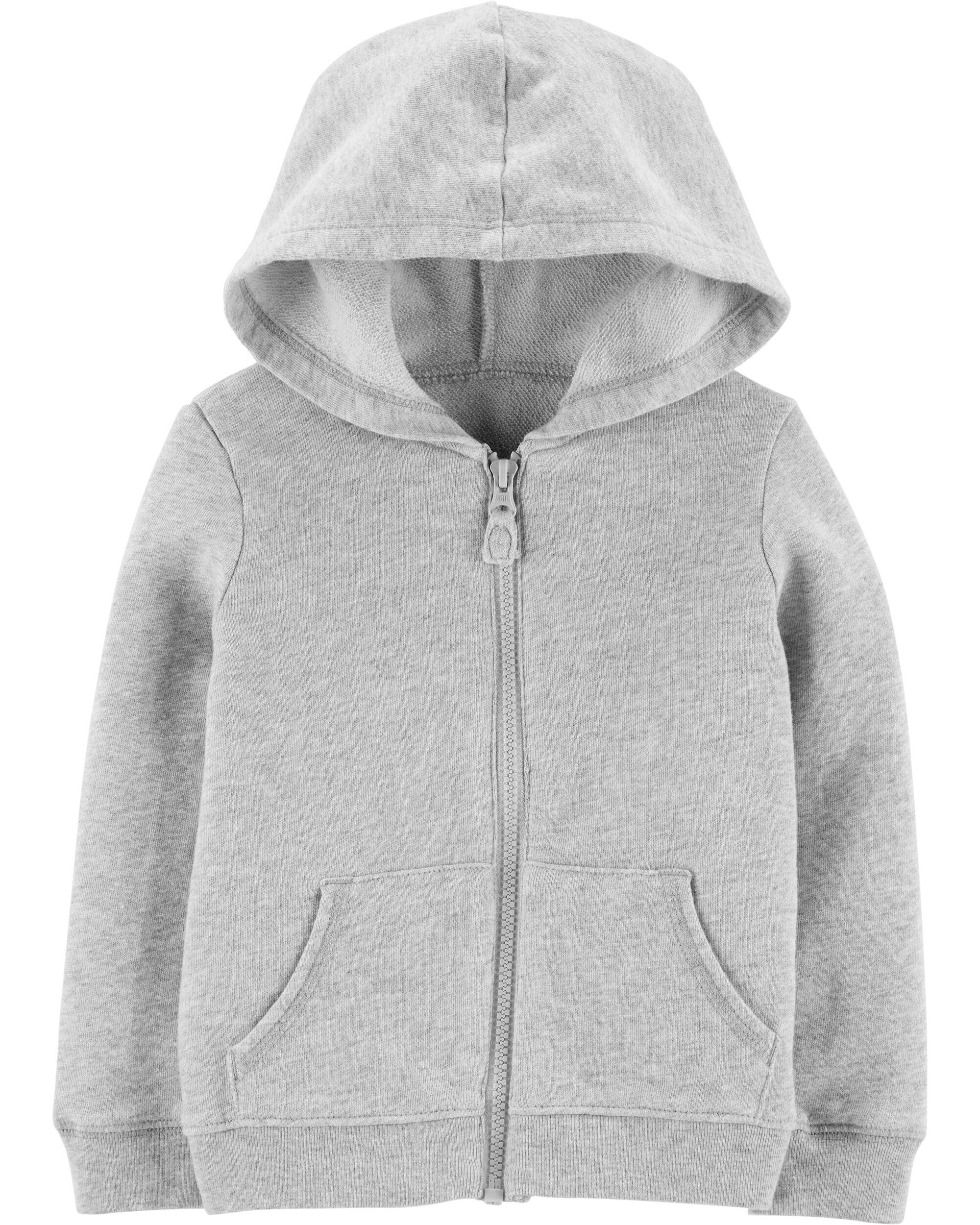 toddler white zip up hoodie