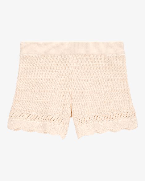  Product image 4 of Toddler Crotchet Knit Shorts - Ivory