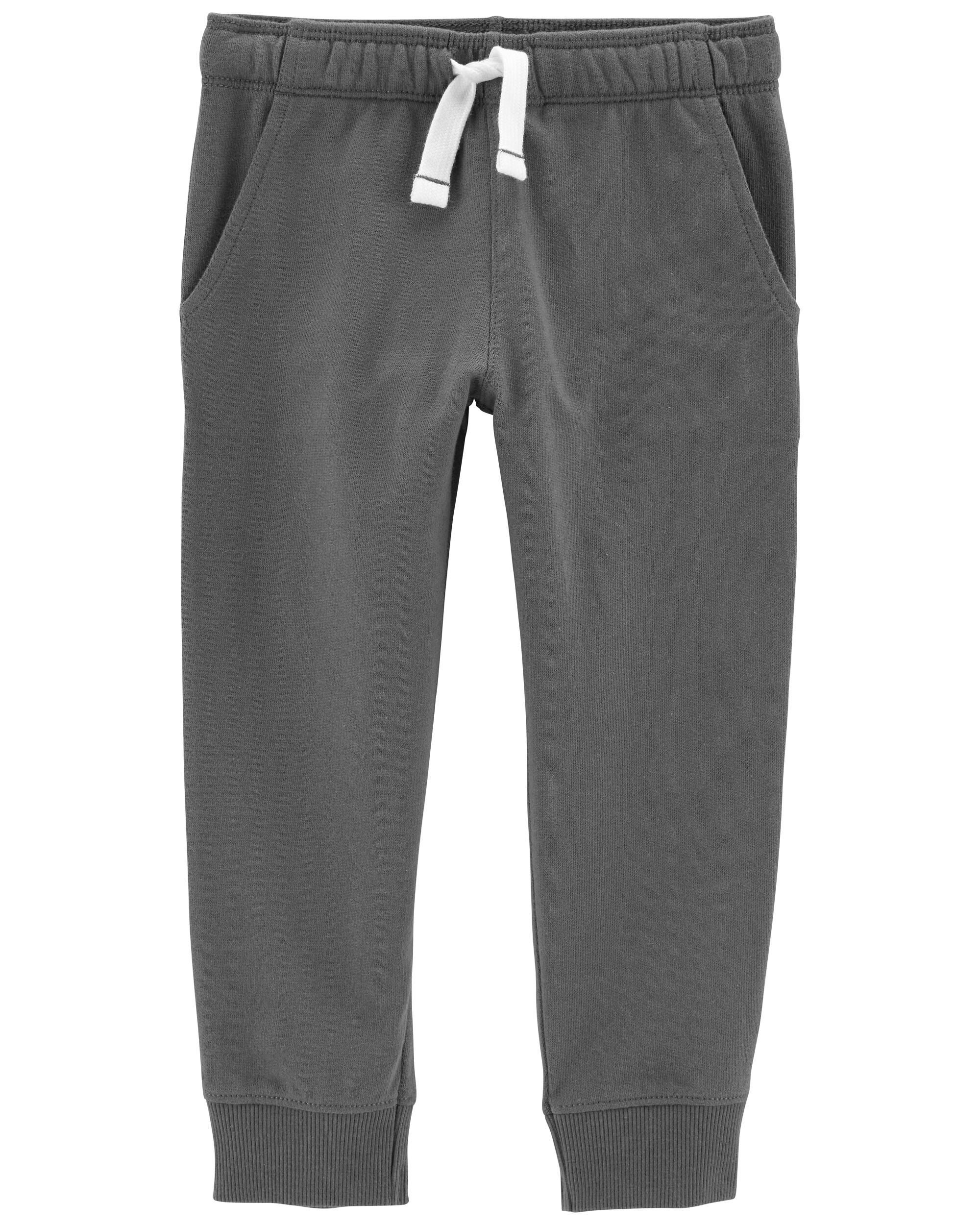 6-9 Meses Light Heather Simple Joys by Carters 2-Pack Athletic Knit Jogger Pants Infant-and-Toddler Dark Gray
