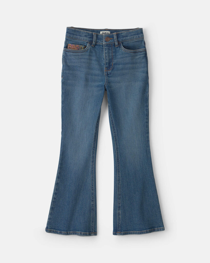 OshKosh B'gosh Girls Denim Flare Jeans - Medium Wash 10 Medium Wash
