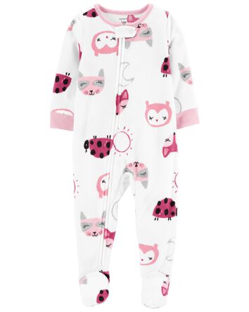 Toddler 1-Piece Ladybug Fleece Footie PJs, 