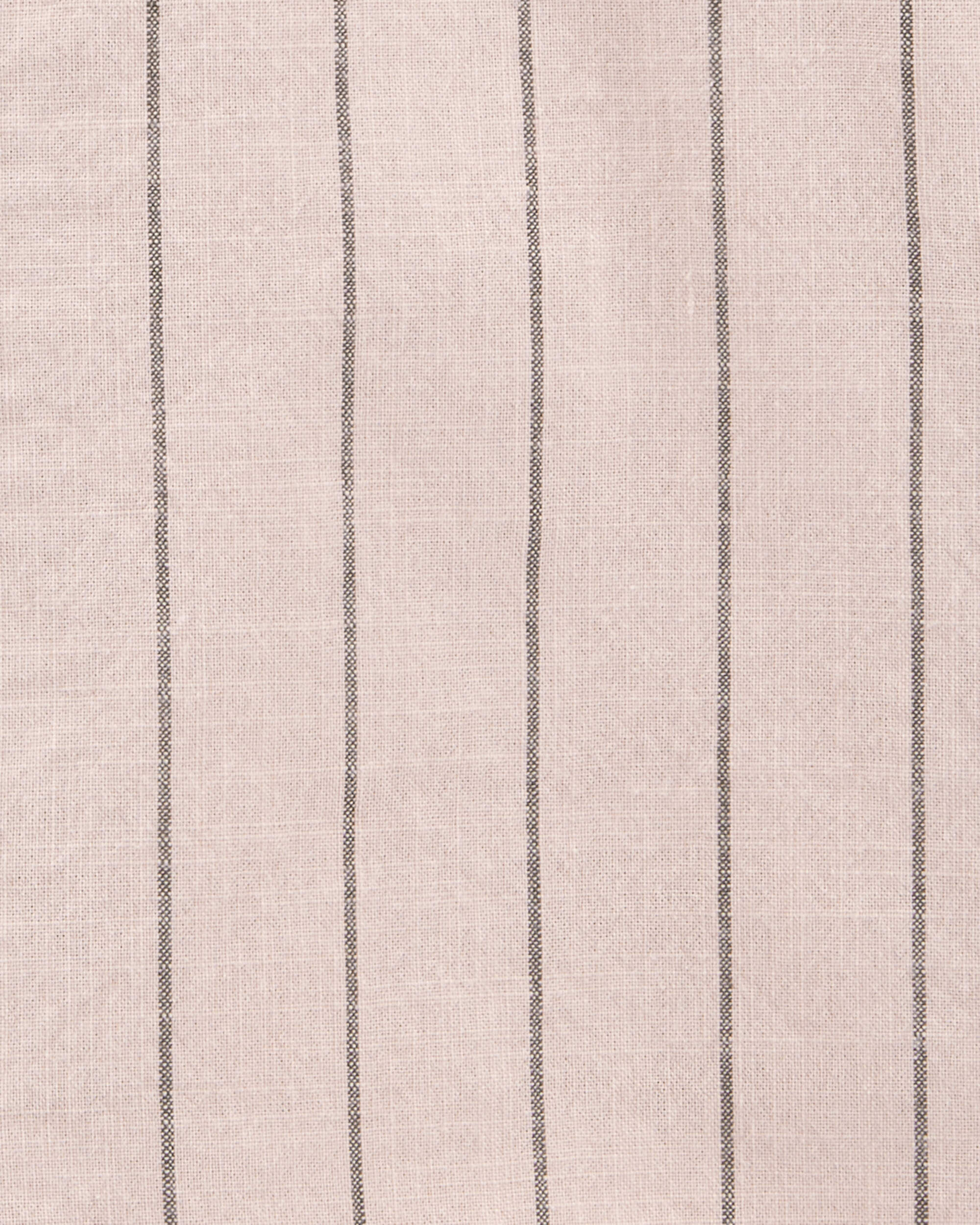 Baby 2-Piece Short-Sleeve Tee & Striped Shortall Set - Brown