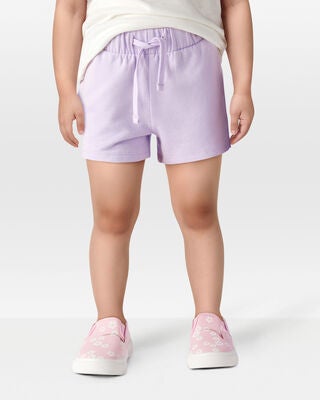 Product image 2 of Toddler Pull-On French Terry Shorts - Purple
