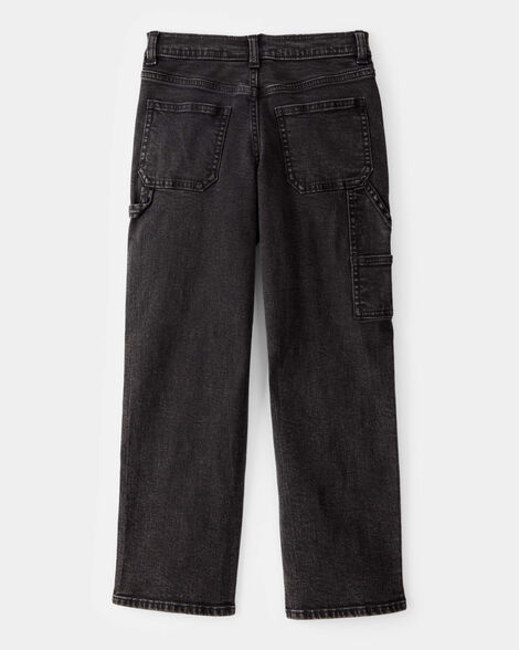 Product image 2 of Kid Baggy Iconic Denim Cargo Pants - Black Wash