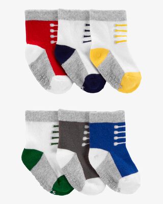 Product image 1 of Baby 6-Pack Sneaker Booties