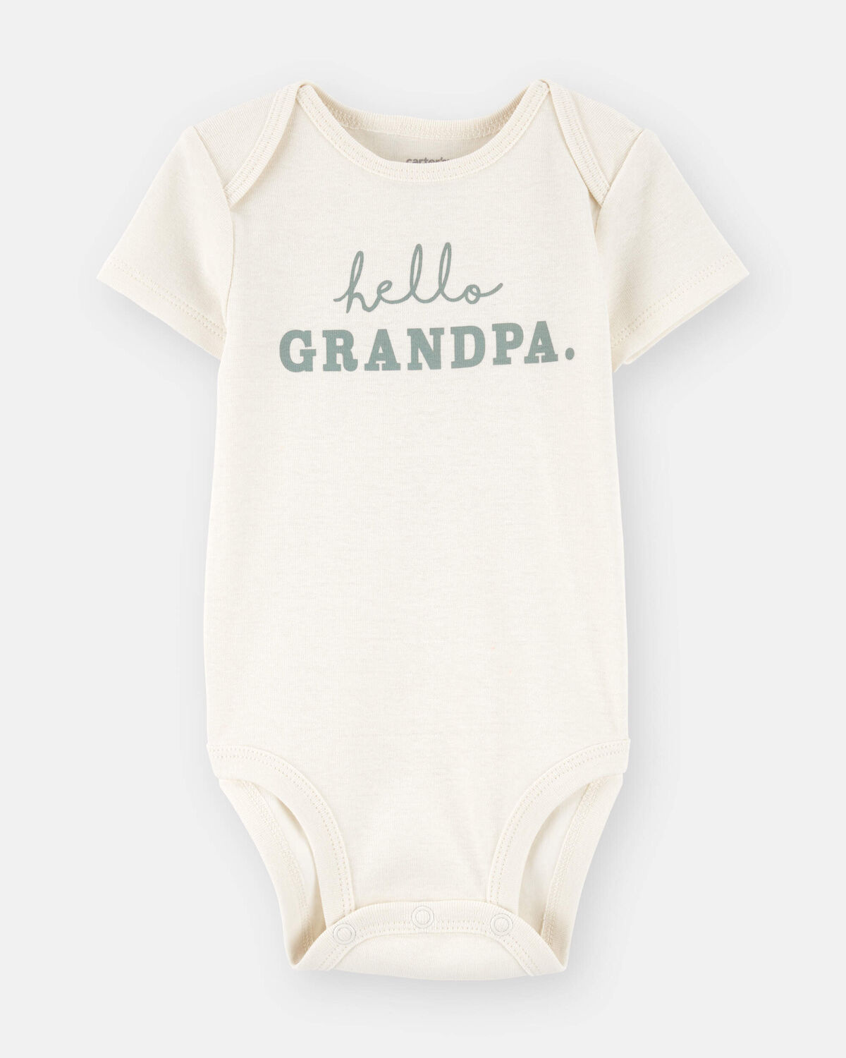 Baby Hello Grandpa Announcement Bodysuit - Carter