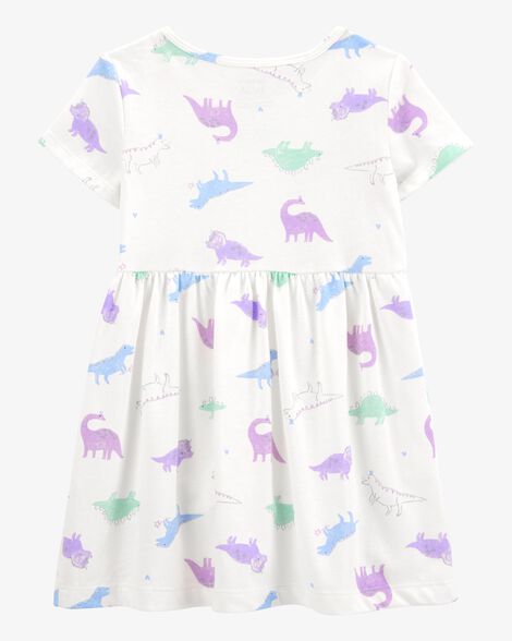  Product image 2 of Toddler Dinosaur Print Short-Sleeve Dress