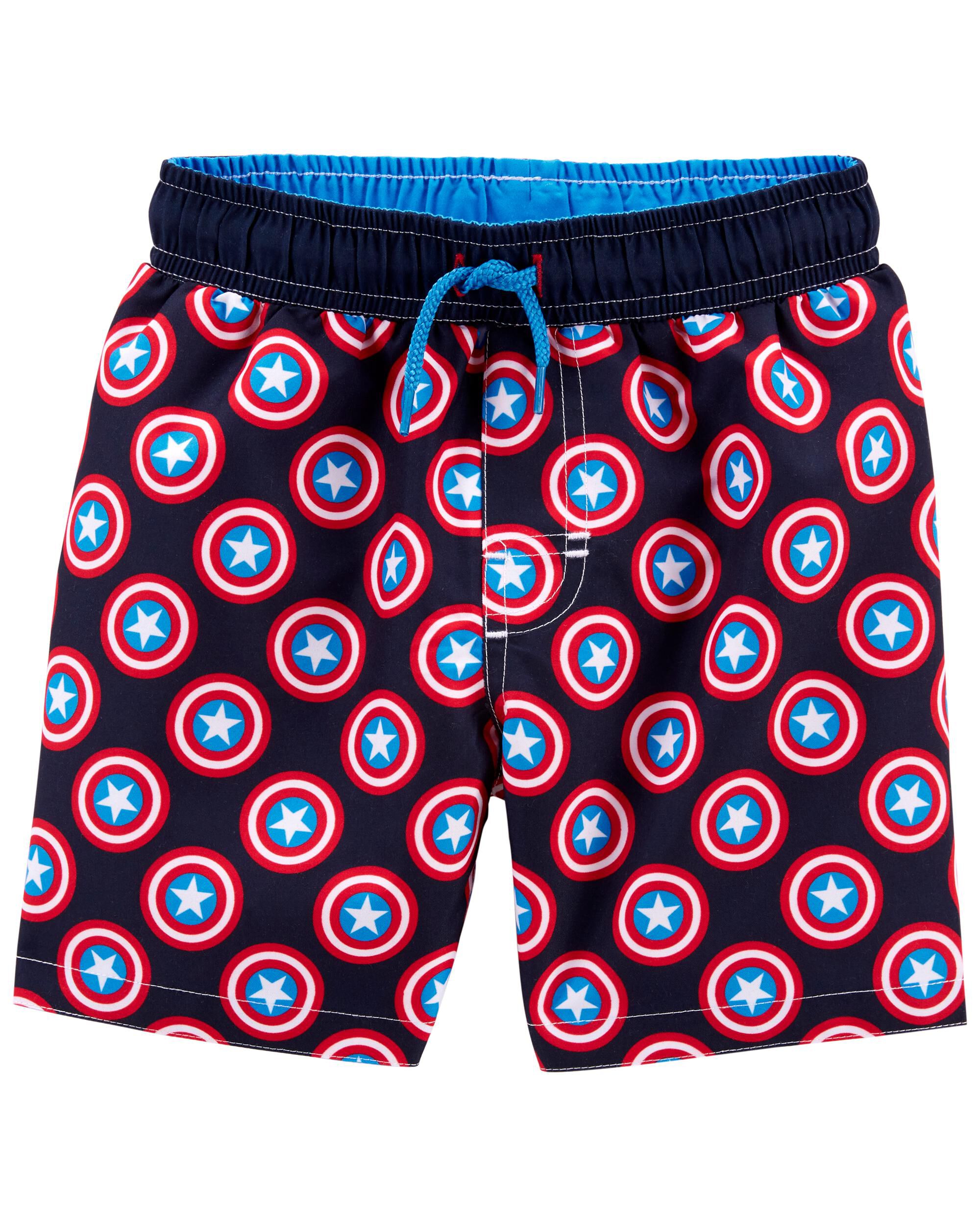 Captain America Swim Trunks | carters 