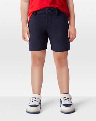 Product image 2 of Toddler Ponte Knit Uniform Shorts - Navy
