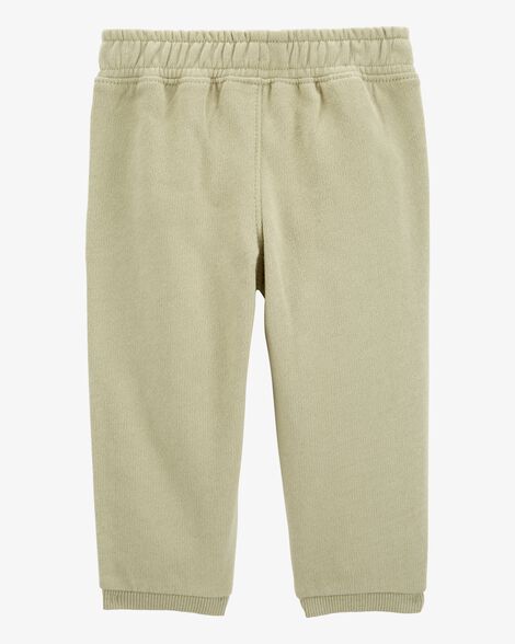  Product image 2 of Baby Pull-On French Terry Joggers - Olive