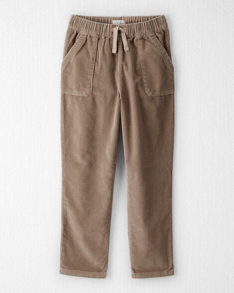 Kid Organic Cotton Corduroy Drawstring Pants