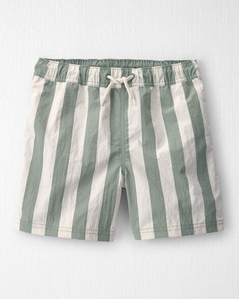 Boys Recycled Swim Trunks in Stripes