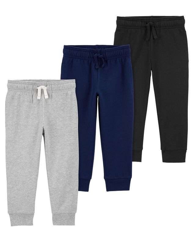 Product image 1 of Baby 3-Pack Pull-On French Terry Joggers
