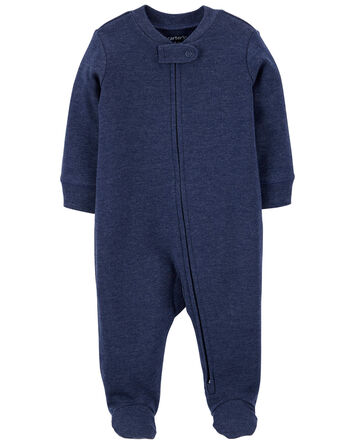 Baby 1-Piece Navy Sleep & Play Pajamas