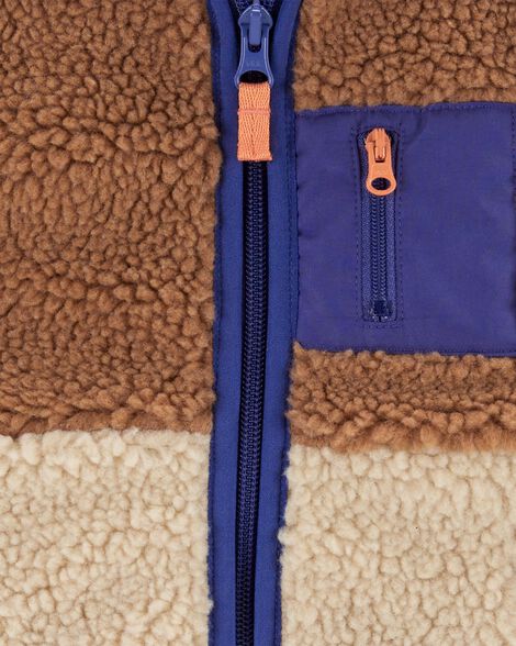  Product image 3 of Toddler Zip-Up Sherpa Vest