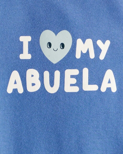 Baby Boy Abuela Long-Sleeve Graphic Bodysuit - Blue