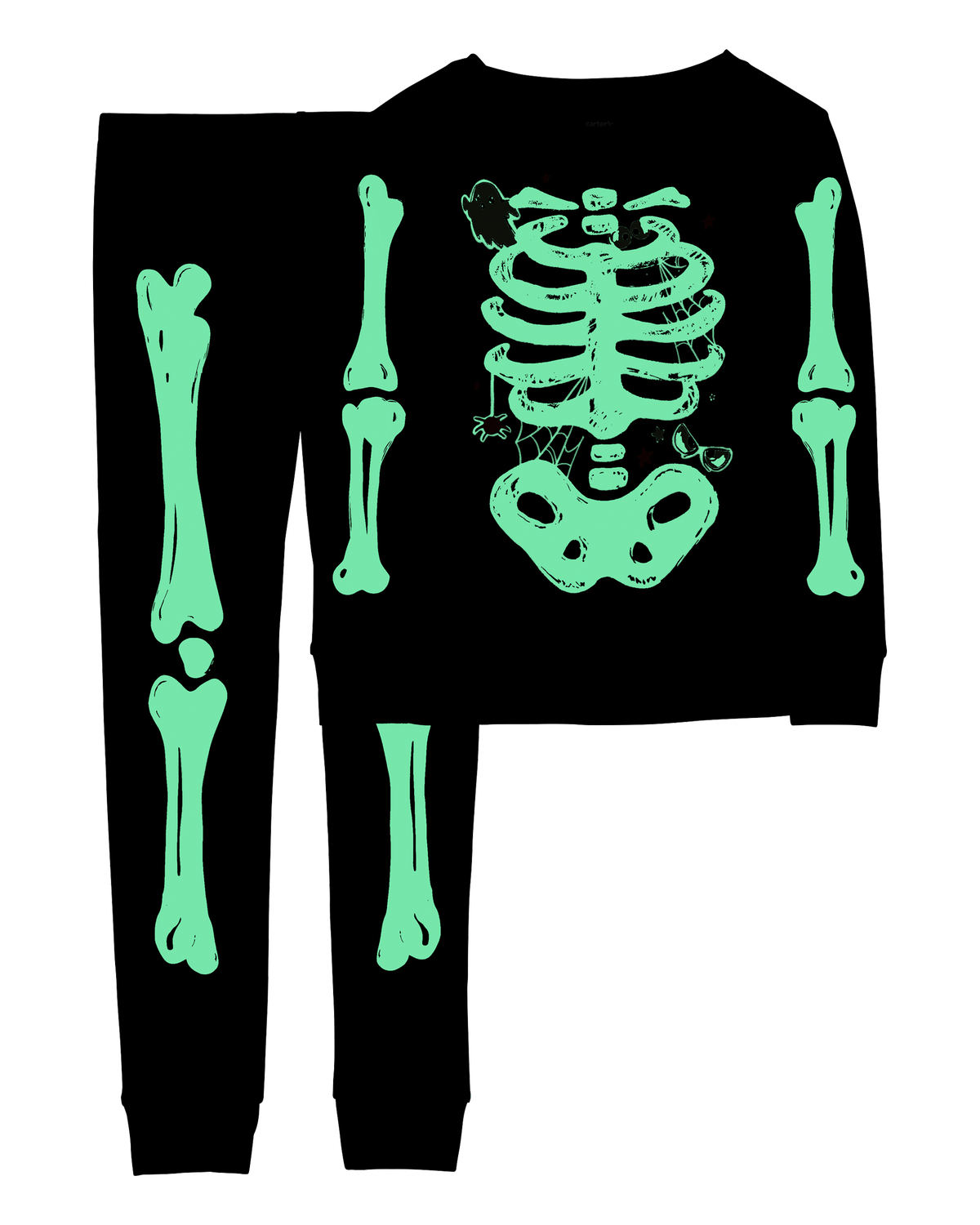 Kid 2 Piece Glow Skeleton 100 Snug Fit Cotton Pajamas Carter s Carter s