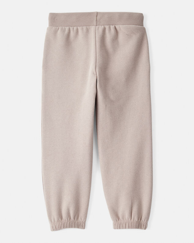 Product image 2 of Toddler Girl Cotton Joggers - Brown
