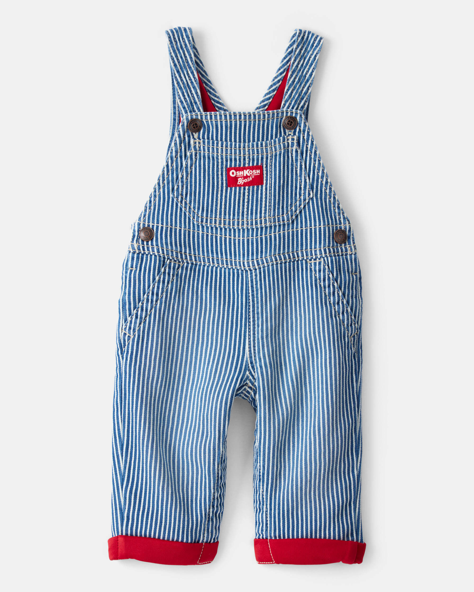 カーターズ　オーバーオール Baby Vintage Inspired Hickory Denim Overalls - OshKosh B