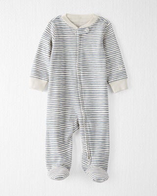 Product image 1 of Baby Organic Cotton Sleep & Play Pajamas in Stripes
