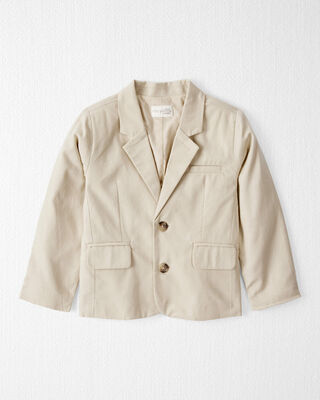 Product image 1 of Toddler Linen Blazer Made With Organic Cotton - Khaki