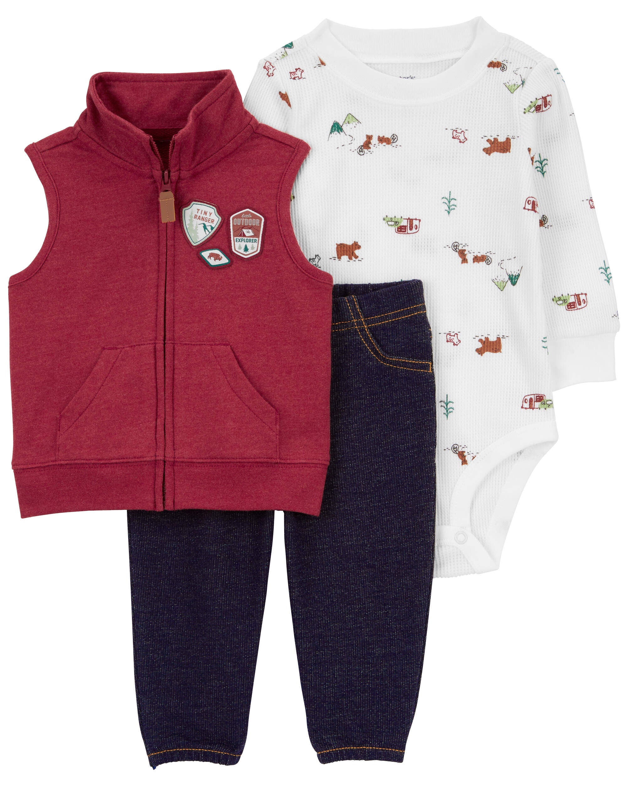 Baby 3 Piece Camping Ranger Little Vest Outfit Set Carter s Carter s