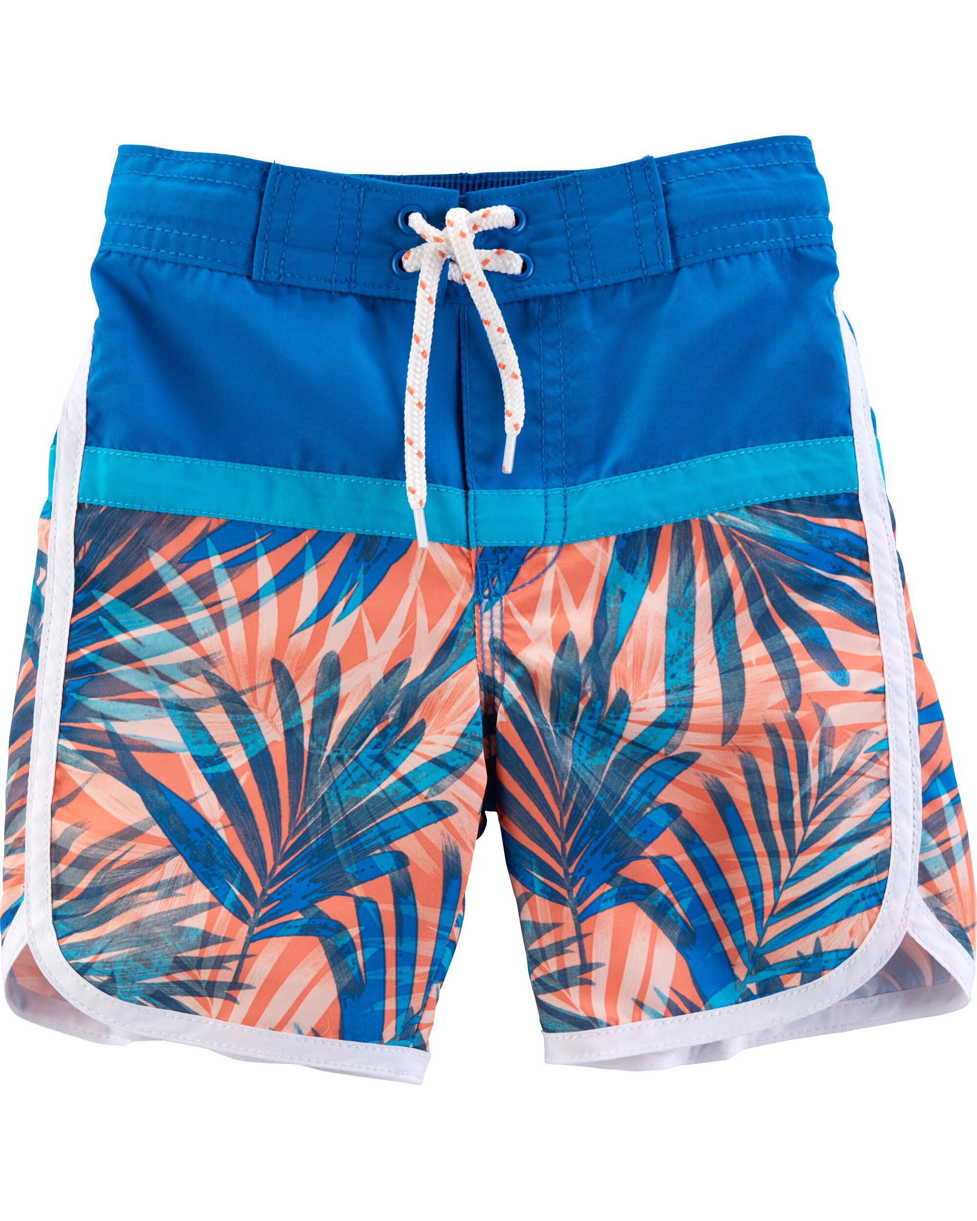 palm tree swim trunks