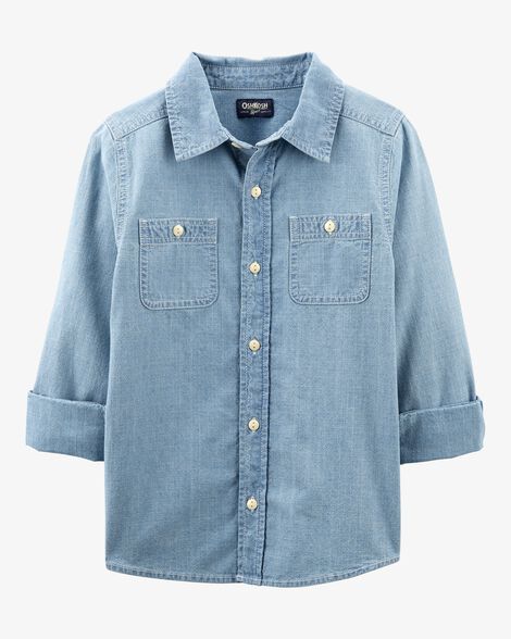  Product image 2 of Kid Button-Front Chambray Shirt