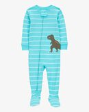 Toddler Boy Dinosaur DreamPlush Snug Fit Long-Sleeve 1-Piece Pajamas - Tan