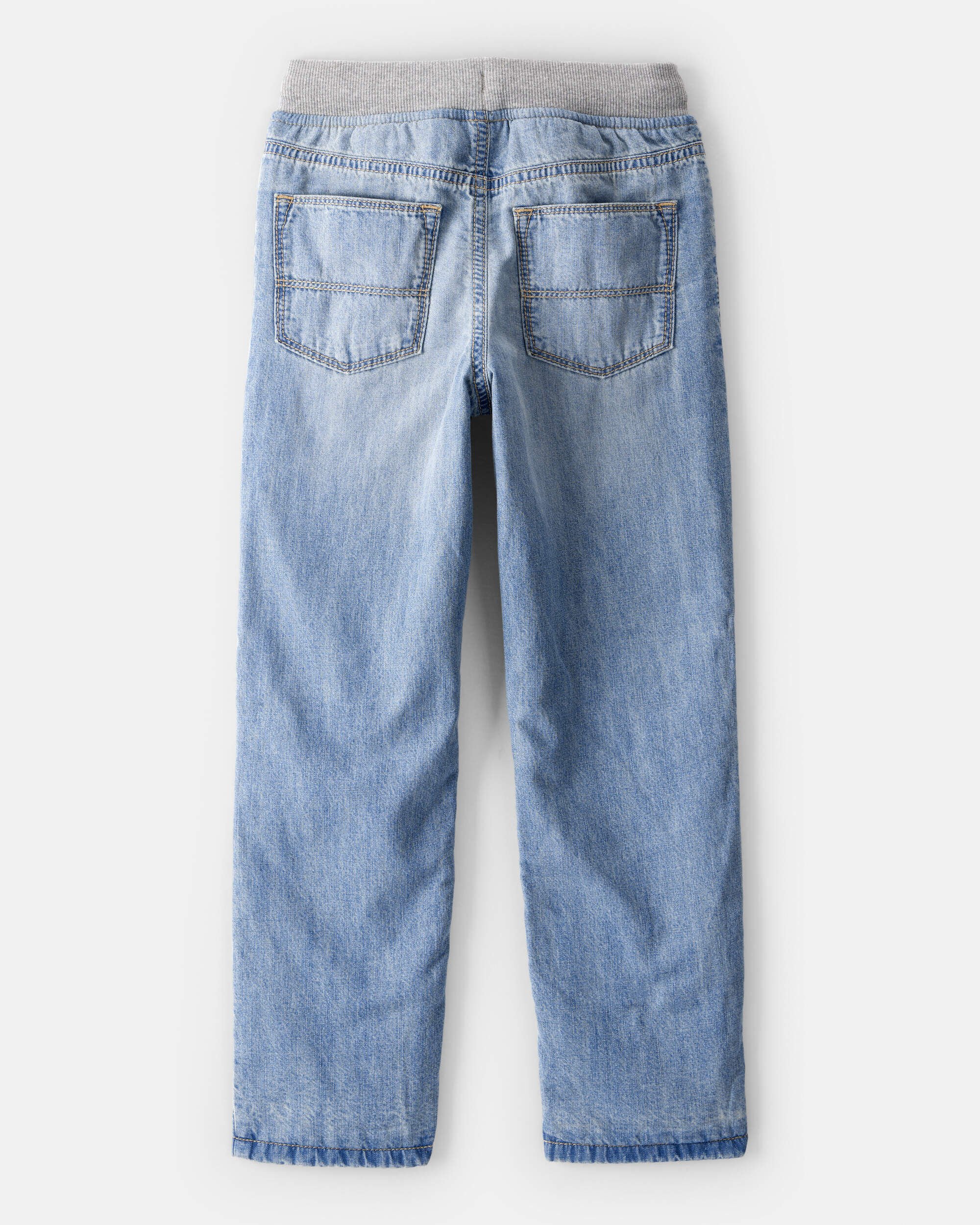Boys Denim Pull-On Straight Jeans