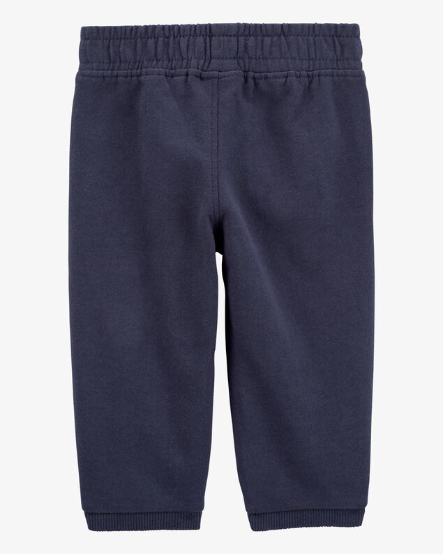 Product image 2 of Baby Pull-On French Terry Joggers - Navy